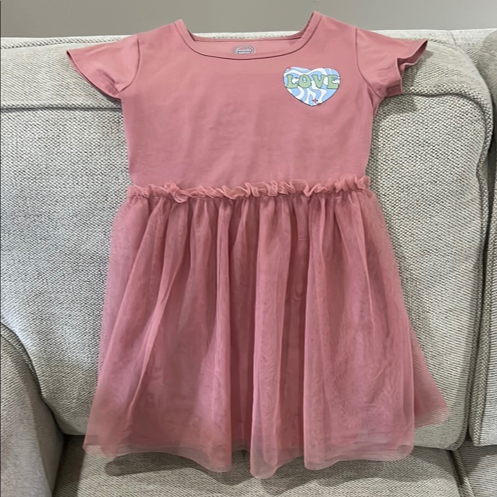 Wonder Nation Pink Flutter Sleeve Sundress 4/5T